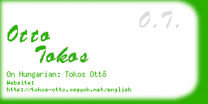 otto tokos business card